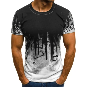 Noul tricou de Camuflaj Imprimat cu Maneci Lungi Casual de Vara Tricou T-shirt de Moda, O-neck T-shirt pentru Bărbați