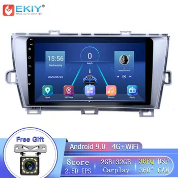 EKIY 8 Core LTE DSP Android 9 Autoradio Pentru Toyota Prius 2009-Auto Multimedia Player Video de Navigare GPS, Stereo, DVD BT HU