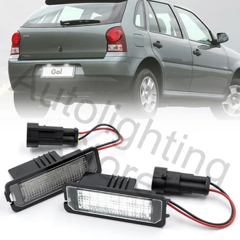2Pc LED Numărul de Înmatriculare Lumina Pentru VW Saveiro 2005-2013 Gol 2004-2010 Fox-UE 2005-2012 Fox-Africa 04-10