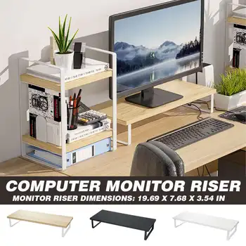 Monitorizarea Titularului TV Monitor Riser Tabelul Sta Set Desktop Ecran de Laptop Raft Organizator Rack Biroul de Acasă Lapdesk