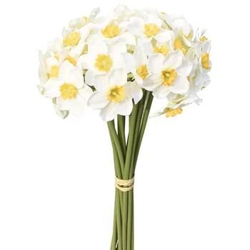 Artificiale Flori Narcise Fals Narcise Flori de Primăvară Mătase Fals Aranjament de Flori pentru Acasă Decorare Nunta 12buc