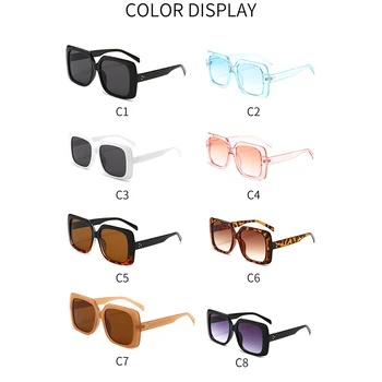 Sunglow ochelari de soare Femei 2021 Dreptunghi Ochelari de Culoare Nuante Elegante cu Rame Mari Potrivite pentru Vacanță Wayfarer de Conducere