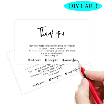 10-30 buc/pachet roz Vă Mulțumesc Carte DIY carton Pentru SPRIJINIREA întreprinderilor Mici pachet Cadou Decor carte de hârtie