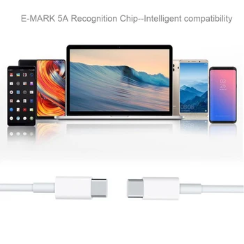 TQUQ USB C Cablu de 100W, USB C a C USB Încărcător Cablu de 2.0, Tip C Cablu de Încărcare pentru MacBook Pro 2020, iPad Pro, Galaxy, Pixel, LG