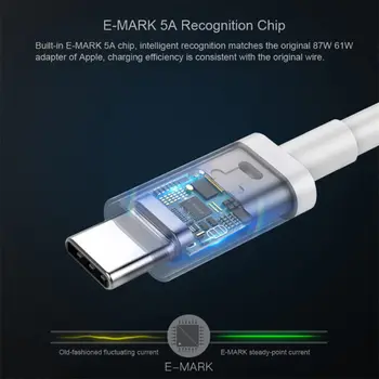 TQUQ USB C Cablu de 100W, USB C a C USB Încărcător Cablu de 2.0, Tip C Cablu de Încărcare pentru MacBook Pro 2020, iPad Pro, Galaxy, Pixel, LG