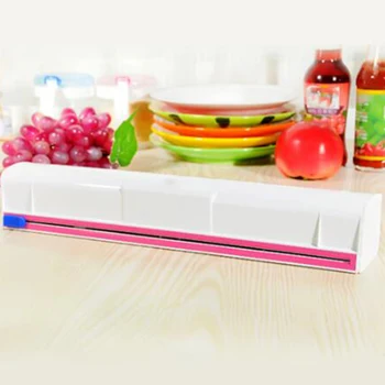 Bucătărie Folie De Plastic Dozator De Depozitare A Alimentelor Conservant Film Tăiere Rapidă Dispenser Folie Cutter