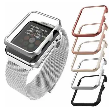 Mai nou de înaltă calitate Caz acoperă Pentru Apple Watch band 42mm 38mm 40mm 44mm pentru iwatch se 6 5 4 3 2 1 cadru metalic de protecție Caz