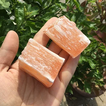 Prime naturale oranger selenit de vindecare de cristal piatră gips specimen