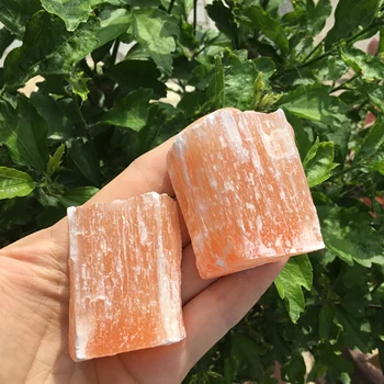 Prime naturale oranger selenit de vindecare de cristal piatră gips specimen