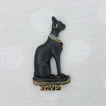 Egipt Pisica Neagra Anubis Mit Regina Magnet de Frigider de Suveniruri Piramida Faraonului, Regina Magnet pe Frigider Decor Acasă