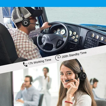 Cu Încărcare De Bază De Anulare A Zgomotului Video-Conferință Cu Cască Bluetooth Microfon De Birou Mono Aviației Call Center Șofer De Camion