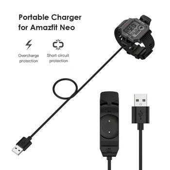 Cablu de Încărcare USB Ceas Inteligent Încărcător Dispozitiv pentru Huami Amazfit Neo Ceas Inteligent de Încărcare fără Fir Cablu