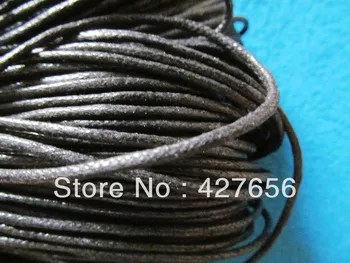 2mm Negru Cerat Cordon de Bumbac / Sfoara / String,pentru Colier si Bratara,Bijuterii DIY Cablu,