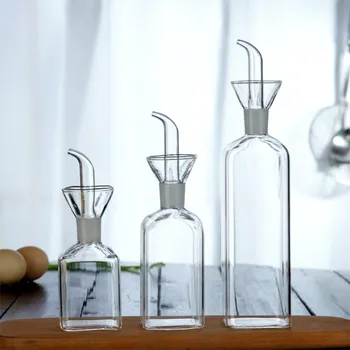 ELETON Sos Bărci Bucătărie creativă de sticlă, se toarnă ulei vas de sticlă sticlă de sos dovada sticlă de ulei oala cu căldură de sticlă de oțet bărci