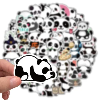10/50pcs Animal Panda Autocolante Clasic Graffiti pentru Servieta Laptop Cool Skateboard-ul de Desene animate Toy Depozitare de Animale Drăguț Panda Decal