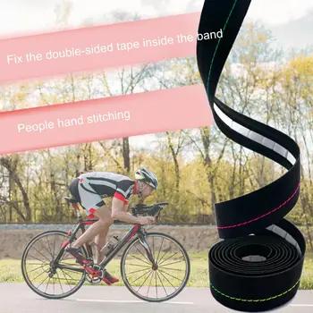 2 buc Ghidon Curea de Înaltă elastic Șoc-absorbant EVA Non-alunecare Bandă Ghidon de MTB Biciclete Usoare Mâner Bar Folie Banda