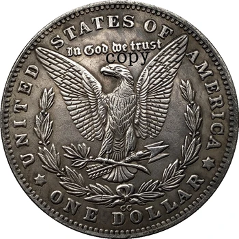 Hobo Nichel 1881-CC statele UNITE ale americii Morgan Dollar COIN COPIA Tip 218