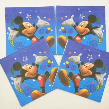Mickey Minnie Mouse servetele Fetele Petrecere de Aniversare pentru Copii Decorare Set Mickey Consumabile Partid Petrecere de Aniversare pentru Copii Pack eveniment