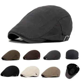 Noua Pălărie pentru Bărbați Berete Capac de Golf de Conducere Soare Capac Plat Moda Bumbac Berete, Sepci pentru Barbati Casual Atins Pălăria Viziere Casquette Pălării