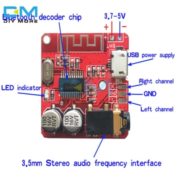 Bluetooth 4.1/ 5.0 VHM-314 Receiver Audio Bluetooth Bord MP3 Fara Decodor Micro USB, Ieșire Audio de 3,5 mm Modul de Amplificator