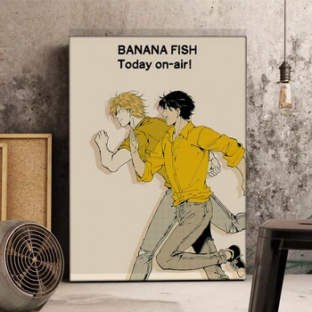Anime Clasic Banana Pește Panza Pictura Poster De Arta Moderna Home Decor Dormitor Decor De Perete Panza Imagine