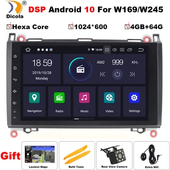 PX6 DSP 4G+64G Auto Multimedia GPS Android10 DVD Automotivo Pentru Mercedes/Benz/Sprinter/Viano/Vito/Clasa B/B200/B180 Radio