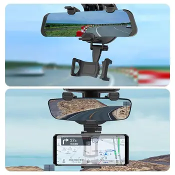 Reglabil 360° Auto Oglinda Retrovizoare Suport de telefon Mobil Leagăn Telefonul Sta Masina Auto GPS Suport de Montare Universal Interior Accesorii