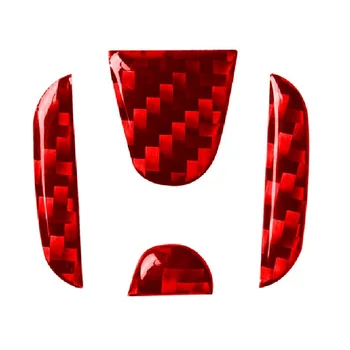 4buc Volan Logo-ul Autocolant Fibra de Carbon Capacul Interior Pentru Honda Civic 2020 2019 2018 2017 2016 Accord 2019 2020 Trim