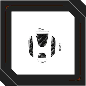 4buc Volan Logo-ul Autocolant Fibra de Carbon Capacul Interior Pentru Honda Civic 2020 2019 2018 2017 2016 Accord 2019 2020 Trim
