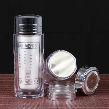 Argint-placate cu liner S999 cupa de argint cadou de ziua cana de apa cu ioni de argint cupa