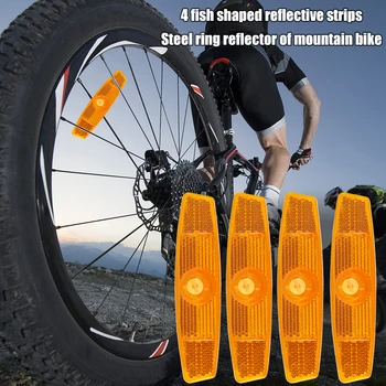 4buc Bicicleta Vorbit Reflector MTB Biciclete Janta Reflectorizante Clip Ciclism Piese Lumini de MTB de ciclism rutier Reflector