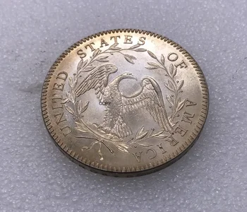 Statele unite Ale Americii Monedă 1794 Libertate care Curge de Păr de Un Dolar de cupru si nichel Placat cu Argint Vechi Suvenir cadou Monede de Colectie