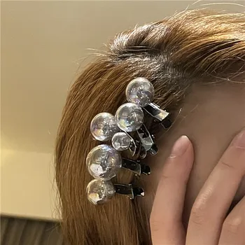 5 Buc/set Amuzant Minge de Sticlă Ace de Păr pentru Fete Femei Moda Accesorii de Par Drăguț Punk Cerc Clipuri de Păr Barrette Harajuku Cadou