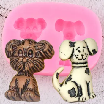 Drăguț Câine Matrite Din Silicon Pentru Ciocolata Fondant Mucegai Tort Decorare Partid Copil Cupcake Topper Mucegai Bomboane Lut Polimeric, Matrițe