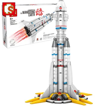 Sembo Bloc 332PCS Pământ Spațial Rachetă Spațială Blocuri Caramizi pentru Copii Jucarii Pentru Copii Cărămizi Ziua Gigt107025