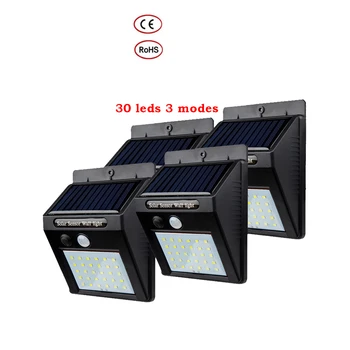1-4buc Solare Alimentat Gard lampă Solară de Grădină Calea de lumină în aer liber rezistent la apa de Noapte Senzor de lumină pentru alee Patio Lumina de Urgență