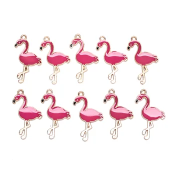 50PCS/set Animale de Fructe Flamingo Amestecat Email Farmece Pandantive Ambarcațiuni Pentru Decorare DIY Neckalce Cercel-Cheie de Lanț de Luare de Bijuterii