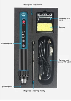 Mai NOU USB Electric de Lipit cu Temperatură Reglabilă de Sudare reparații Instrument de Încălzire din Ceramică Lipit LCD Display Digital