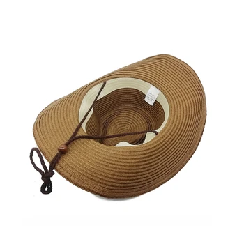 2021 Vara Avariety de culori solide Pălărie Panama Pălării pentru Bărbați din Paie Pălărie de Cowboy Palarie de Soare Pliere Vest Largă Refuz Curbate Jazz capac