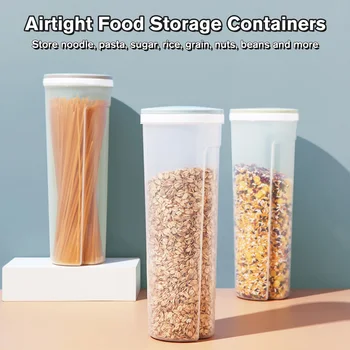 Paste Recipient Tăiței Container Etanș Containere de Depozitare a Alimentelor Reglabil Capac Multi-Scop Cămară Organizare și Stocare