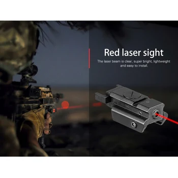 Tactic cu Laser Roșu Vedere domeniul de Aplicare cu 20mm Picatinny Weaver Vânătoare Feroviar Pentru Pistol Glock Headgun Arma Red Dot domeniul de Aplicare Headgun Arma