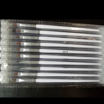 10buc Nail Art Pensula pentru Acril GEL UV Constructor Pictura Desen Creion pentru Manichiura Instrument