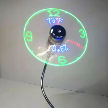 Ventilatoare USB Mini Timpul Și Temperatura de Afișare Creative Gft Cu LED-uri de Lumină de Noi Gadget-uri se Răcească Produsele Pentru Laptop PC Dropship 2020