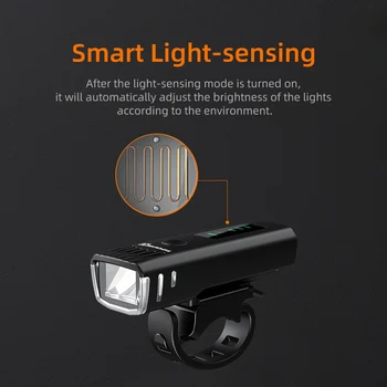 2021 SupFire BL10 Bike Light Smart Ajusta Impermeabil USB Reîncărcabilă 1500mAh MTB Lampă Față Faruri Ultralight Biciclete Lumina