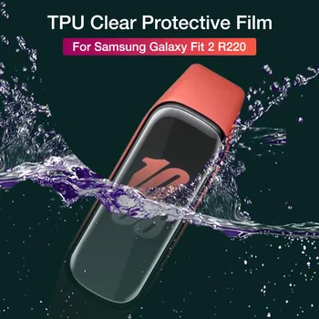 Brățară inteligent TPU Clar Smartband Folie de Protectie pentru Samsung Galaxy Fit 2 de mărcile de oțel r220 Explozie-dovada Brățară Folie de Protectie