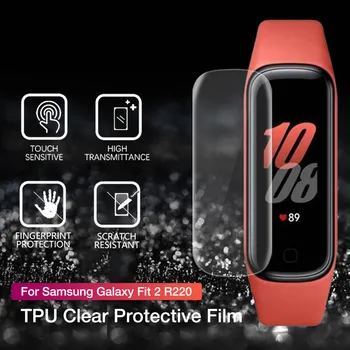 Brățară inteligent TPU Clar Smartband Folie de Protectie pentru Samsung Galaxy Fit 2 de mărcile de oțel r220 Explozie-dovada Brățară Folie de Protectie