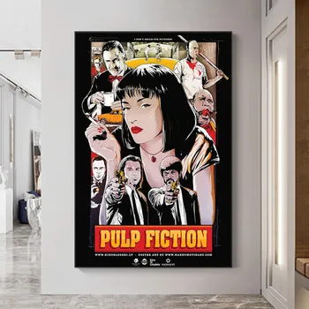 Pulp Fiction Quentin Tarantino Panza Pictura Postere si Printuri de Arta de Perete Imagine de Epocă Film Decorative Living Decorul Camerei