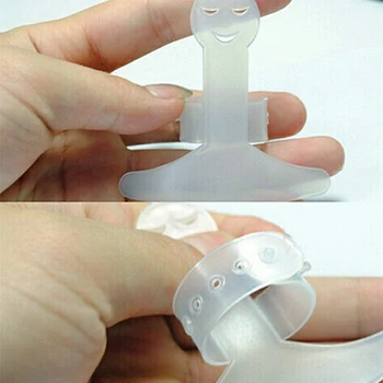 1 BUC Plastic Alb Cuțit de Tăiat Degetul Garda Proteja Degetul de Mână Nu Doare Taie legume Instrumente de Siguranță cu Degetul Protector 6x4cm