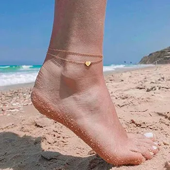 BLUESTAR Moda Inițială anklet O-Z design 26 de Litere Inițiale Farmec picior bijuterii Dragoste brățară de bijuterii pentru Femei Bijuterii