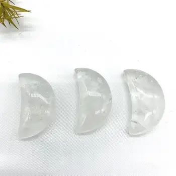 1 BUC Naturale Cristale Albe Luna în Formă de Cristal de Cuarț, Piatră prețioasă Piatră de Vindecare Reiki Cadou Pietre Naturale și Minerale